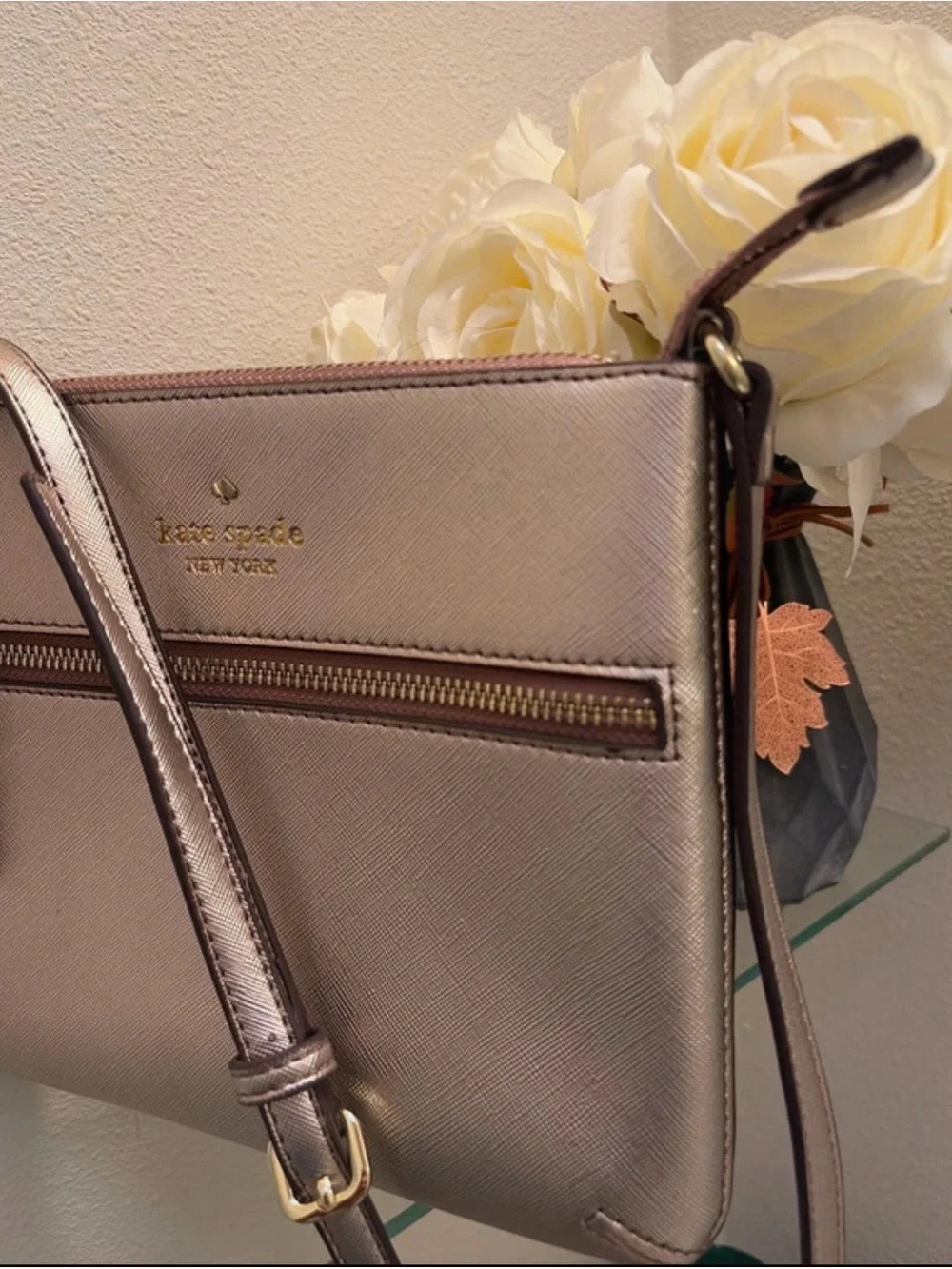 Kate Spade New York - Cedar Street Tenley Metallic Gold crossbody